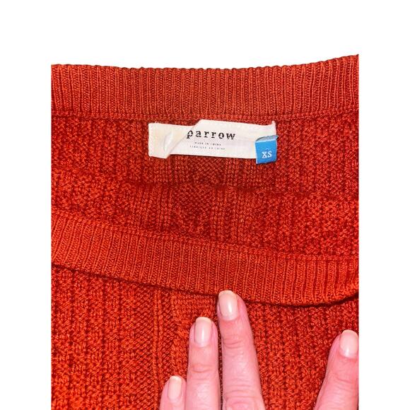 Parrow Women's Cable Knit Midi Skirt, Orange, XS - Picture 3 of 6